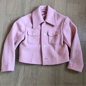 & other stories Pink patchwork wool jacket